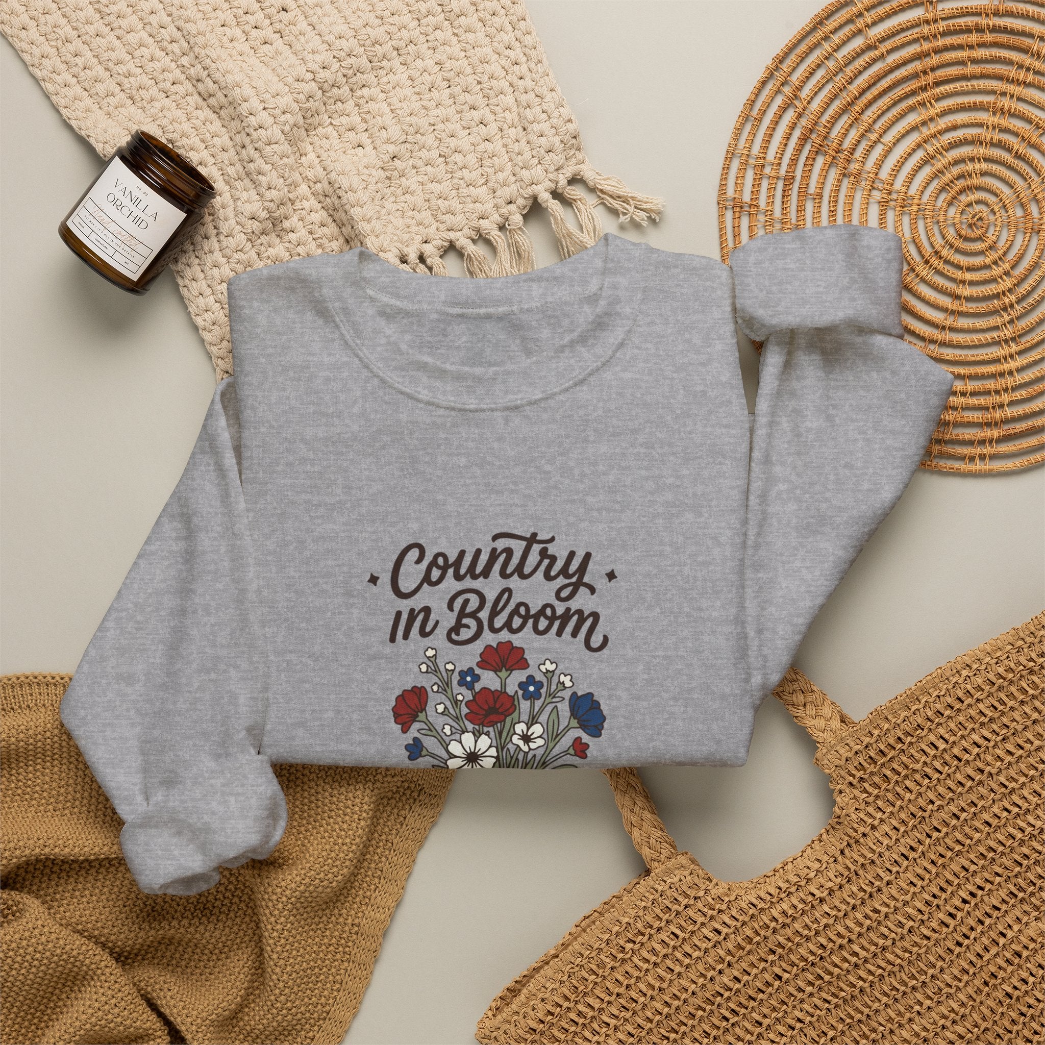 Country in Bloom Sweatshirt | Country Aesthetic Design