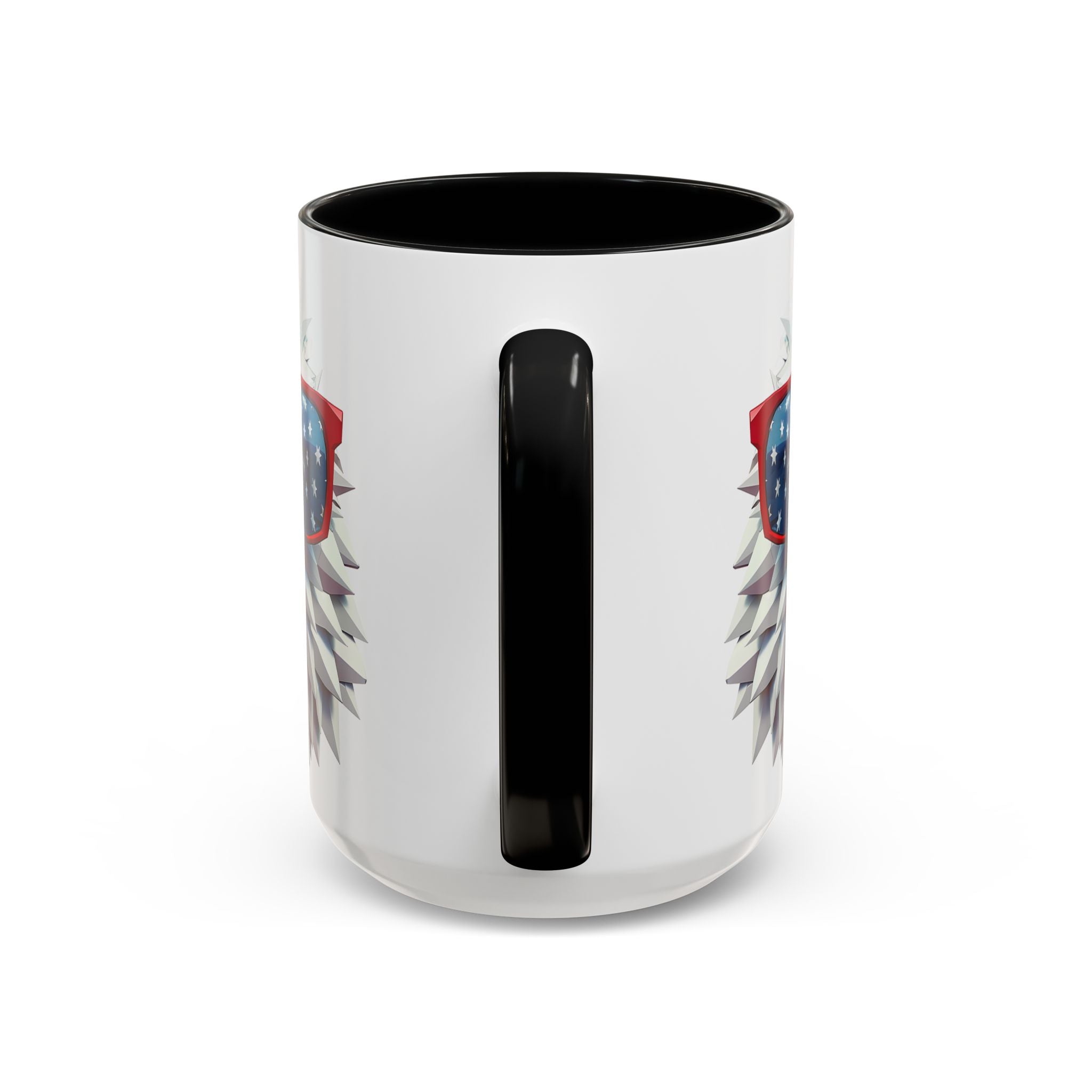 Patriotic Eagle Coffee Mug with American Flag Sunglasses