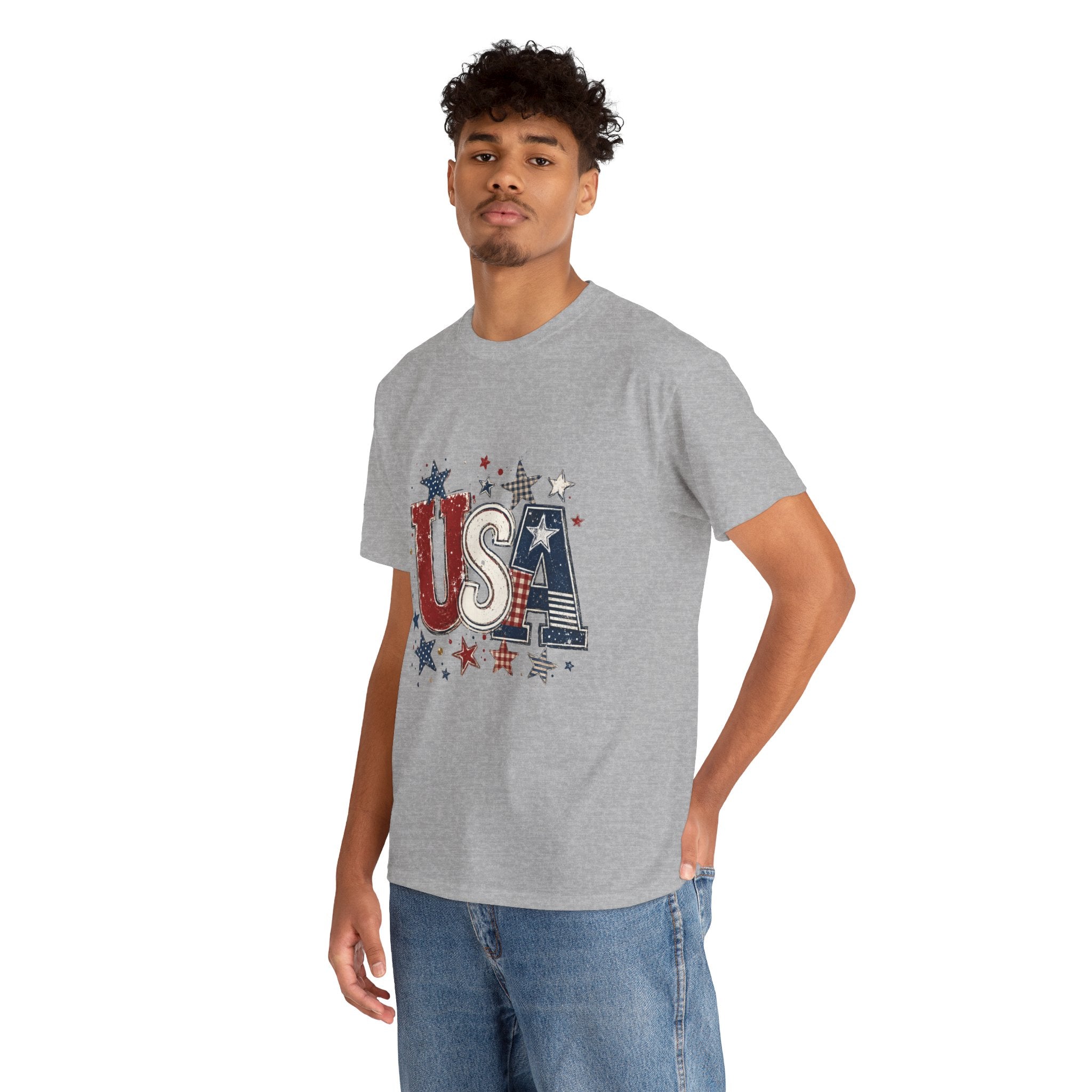 Patriotic USA Stars T-Shirt — Fourth of July American Flag Tee