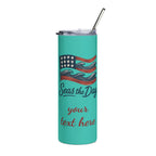 20oz Stainless Steel Tumbler - Seas the Day Design