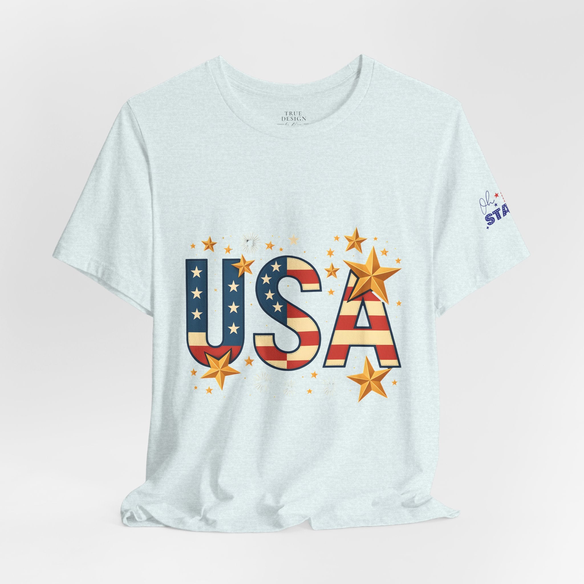 USA Flag Stars T-Shirt — Patriotic American Independence Day Tee