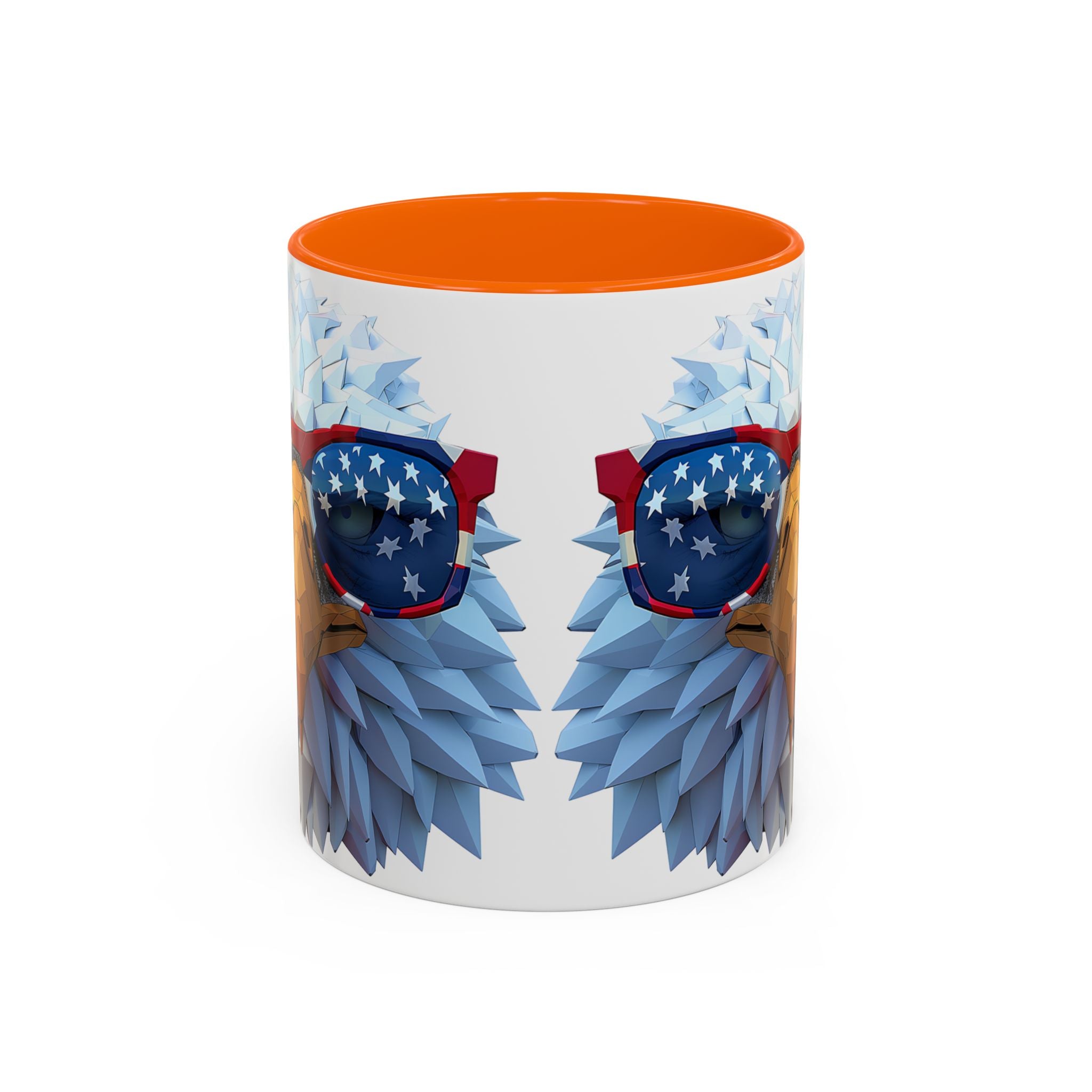 Patriotic Eagle Coffee Mug with American Flag Sunglasses