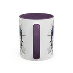 American Eagle Coffee Mug with USA Flag Accent Design