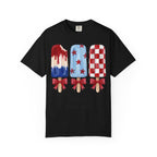 Patriotic Popsicle T-Shirt — Red, White & Blue Fourth of July Tee
