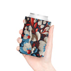 Floral Patriotic Can Cooler for Festive Gatherings