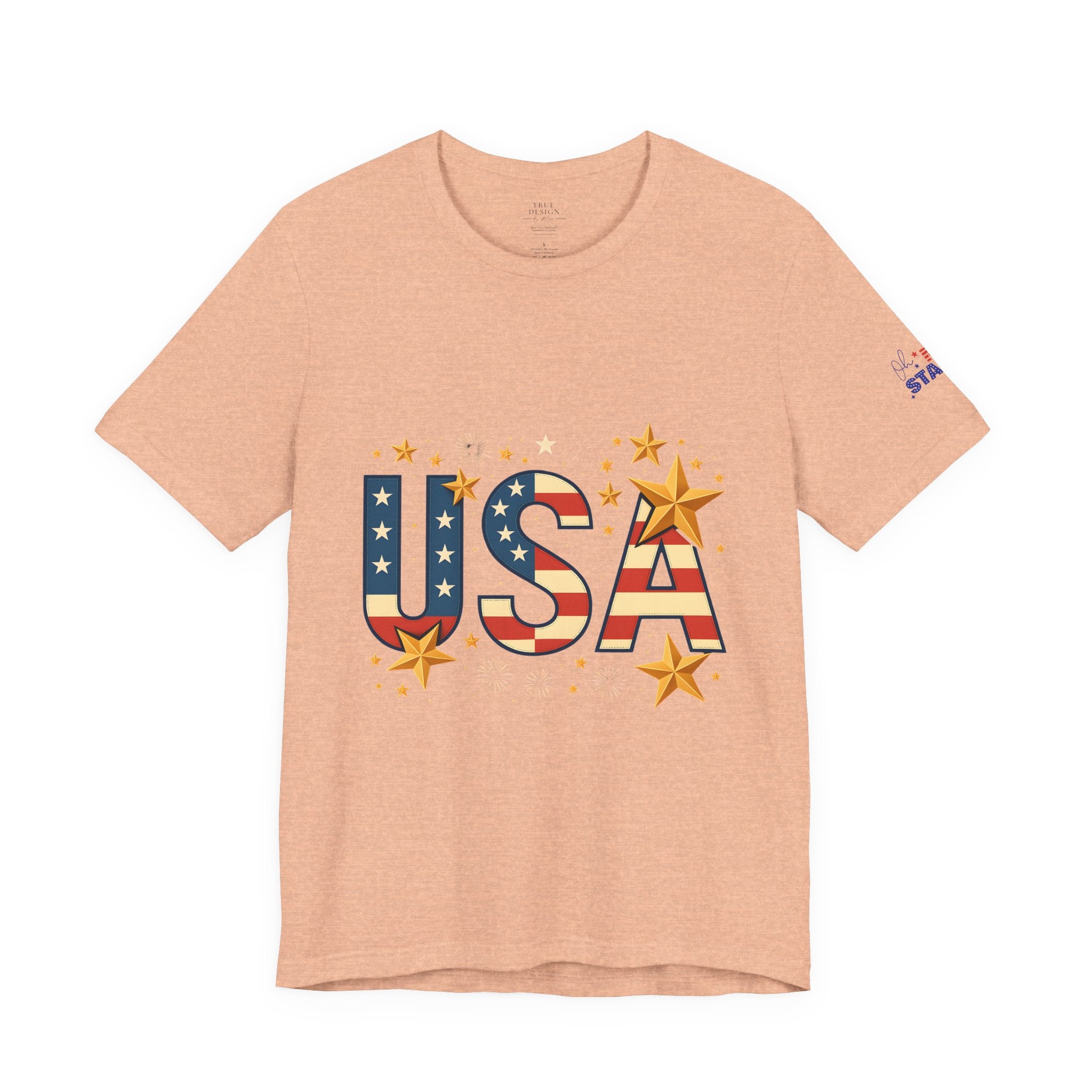 USA Flag Stars T-Shirt — Patriotic American Independence Day Tee
