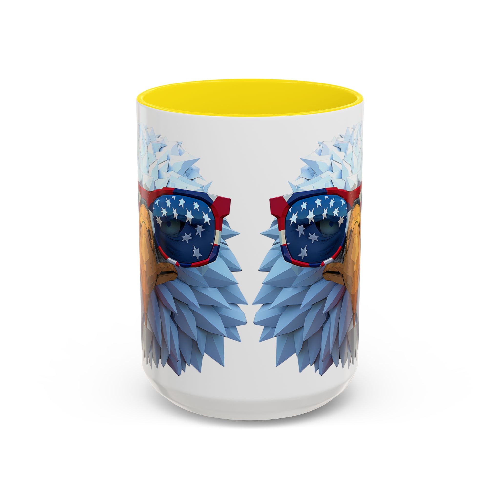 Patriotic Eagle Coffee Mug with American Flag Sunglasses