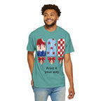 Patriotic Popsicle T-Shirt — Red, White & Blue Fourth of July Tee