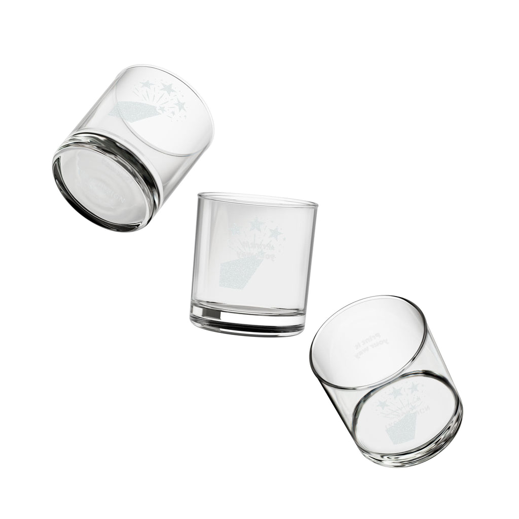 Engraved Stars & Stripes Customizable Whiskey Glass