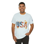 USA Flag Stars T-Shirt — Patriotic American Independence Day Tee