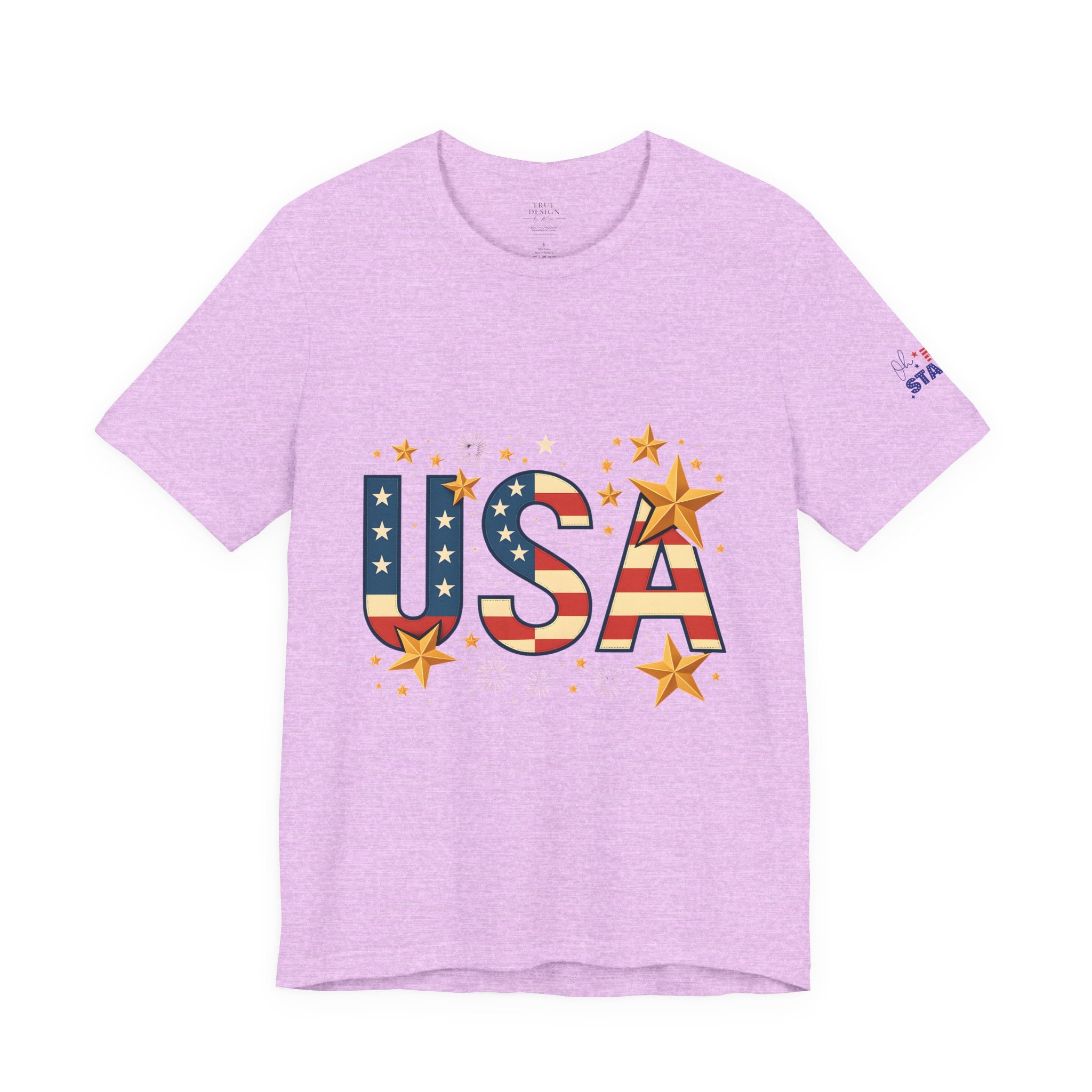 USA Flag Stars T-Shirt — Patriotic American Independence Day Tee