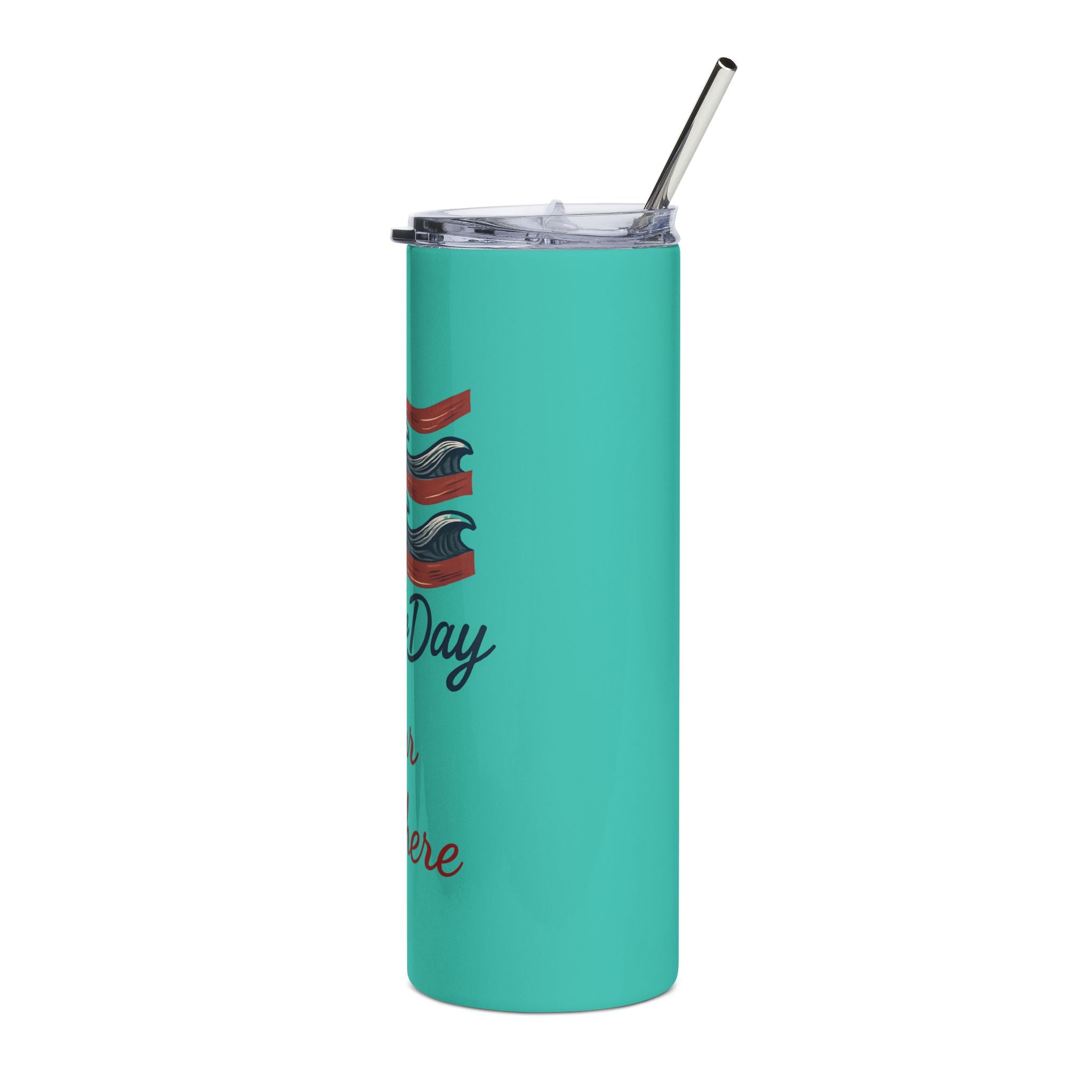 20oz Stainless Steel Tumbler - Seas the Day Design