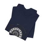 Solidarity Over Pride sunflower logo Tee | People Over Profit values-led apparel