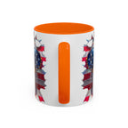 American Bald Eagle Accent Coffee Mug with Stars & Stripes