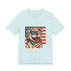 Dog's are Patriotic Too (American Flag, Funny 4th of July Shirt)