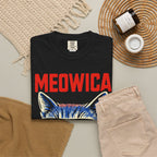 Meowica Cat T-Shirt — Patriotic American Flag Sunglasses Tee