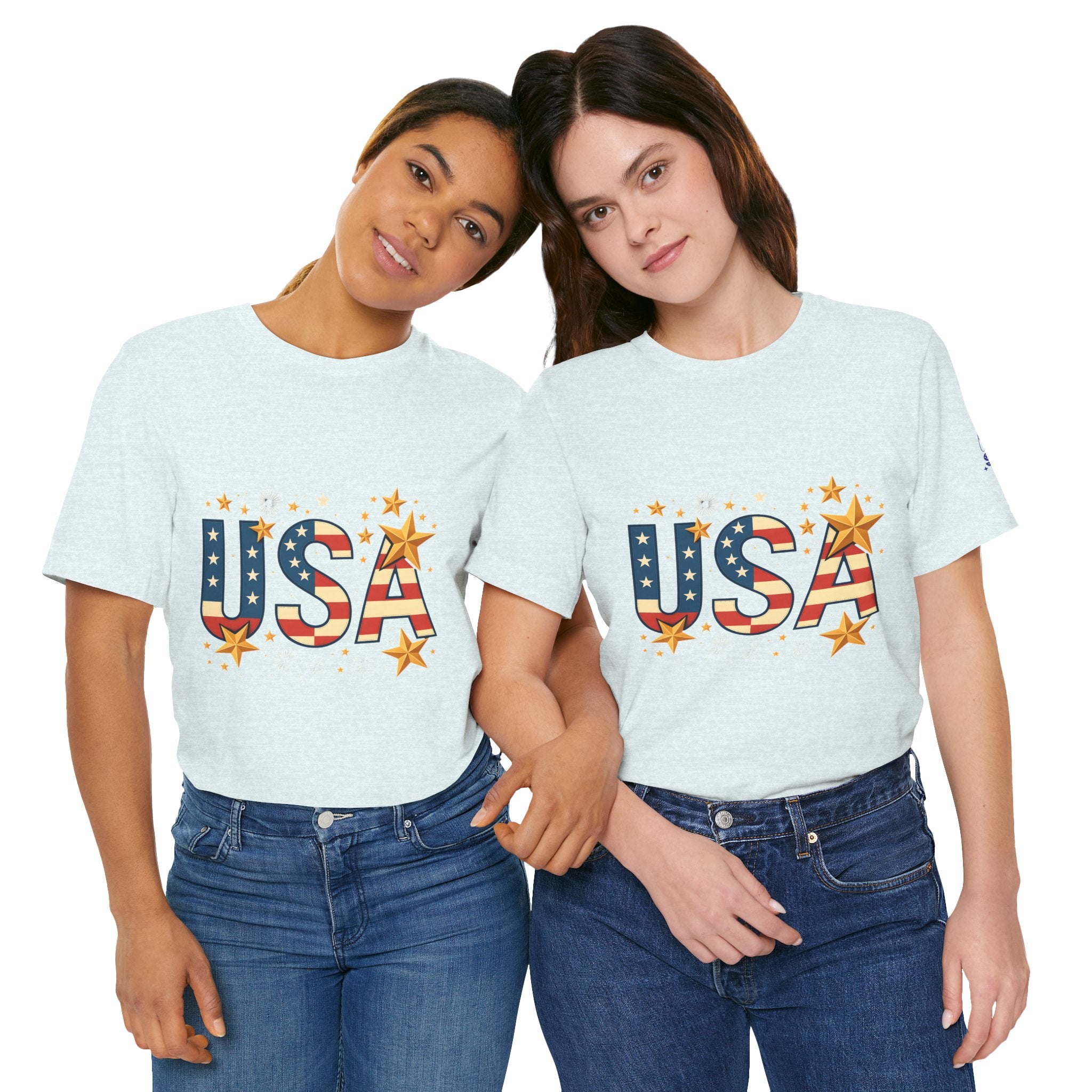 USA Flag Stars T-Shirt — Patriotic American Independence Day Tee