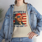 Patriotic George Washington Tee — "They Hate U.S. Because They Ain't U.S."