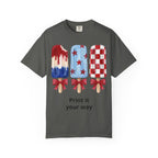 Patriotic Popsicle T-Shirt — Red, White & Blue Fourth of July Tee