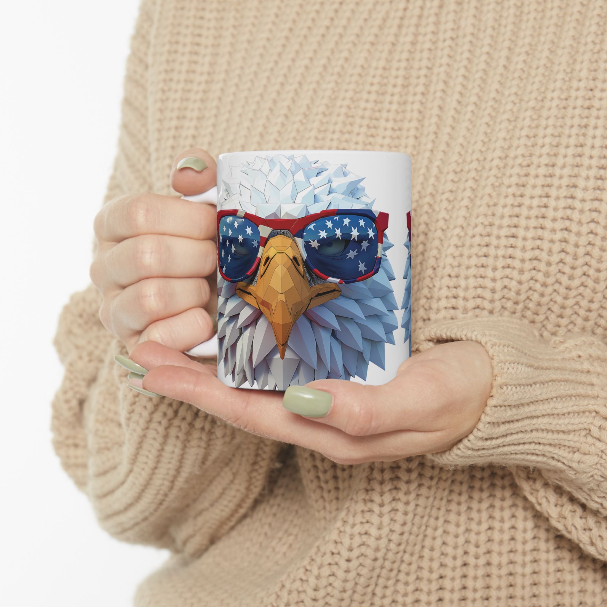 Eagle Sunglasses Ceramic Mug for Coffee Lovers