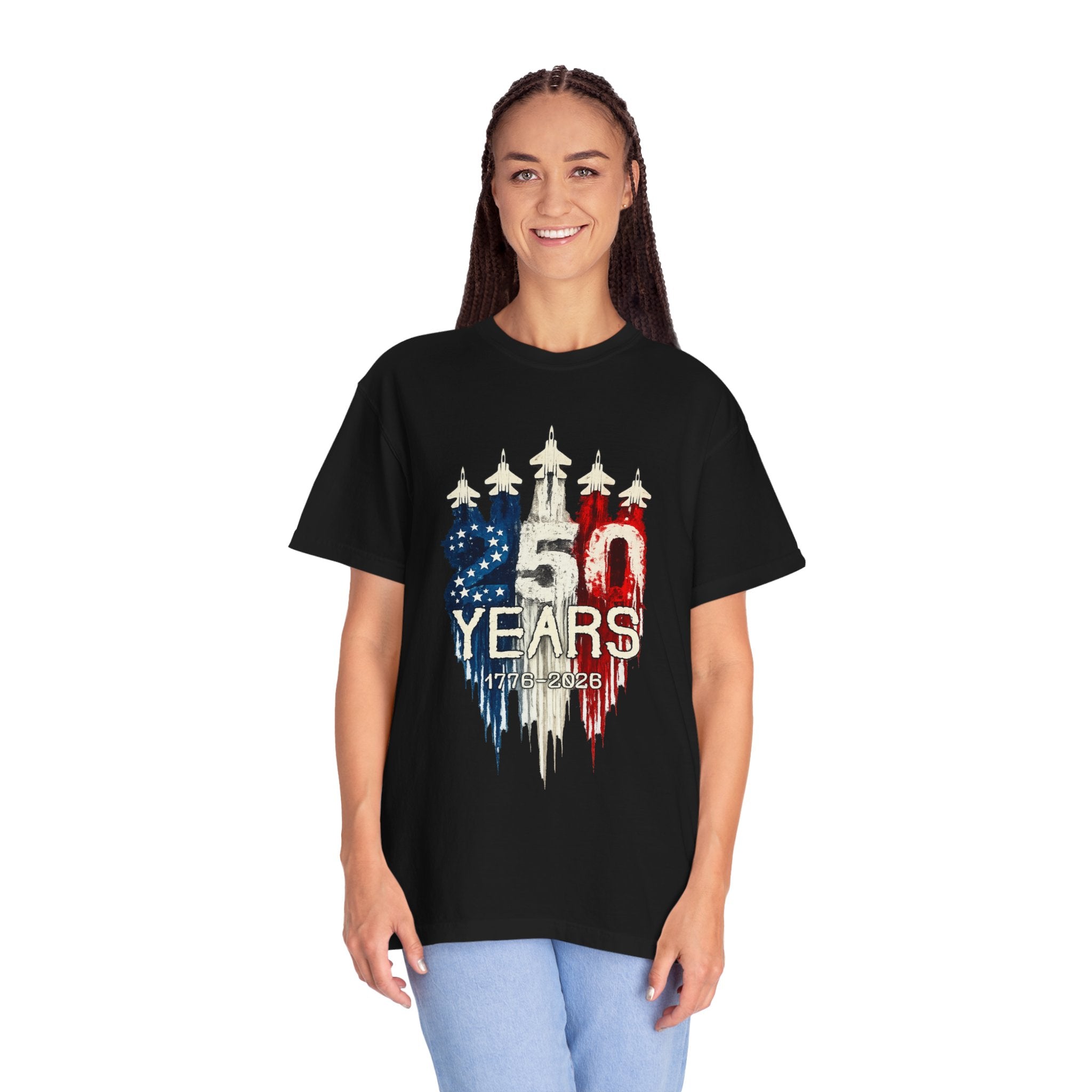 250 Years Patriotic T-Shirt Celebrating 1776–2026