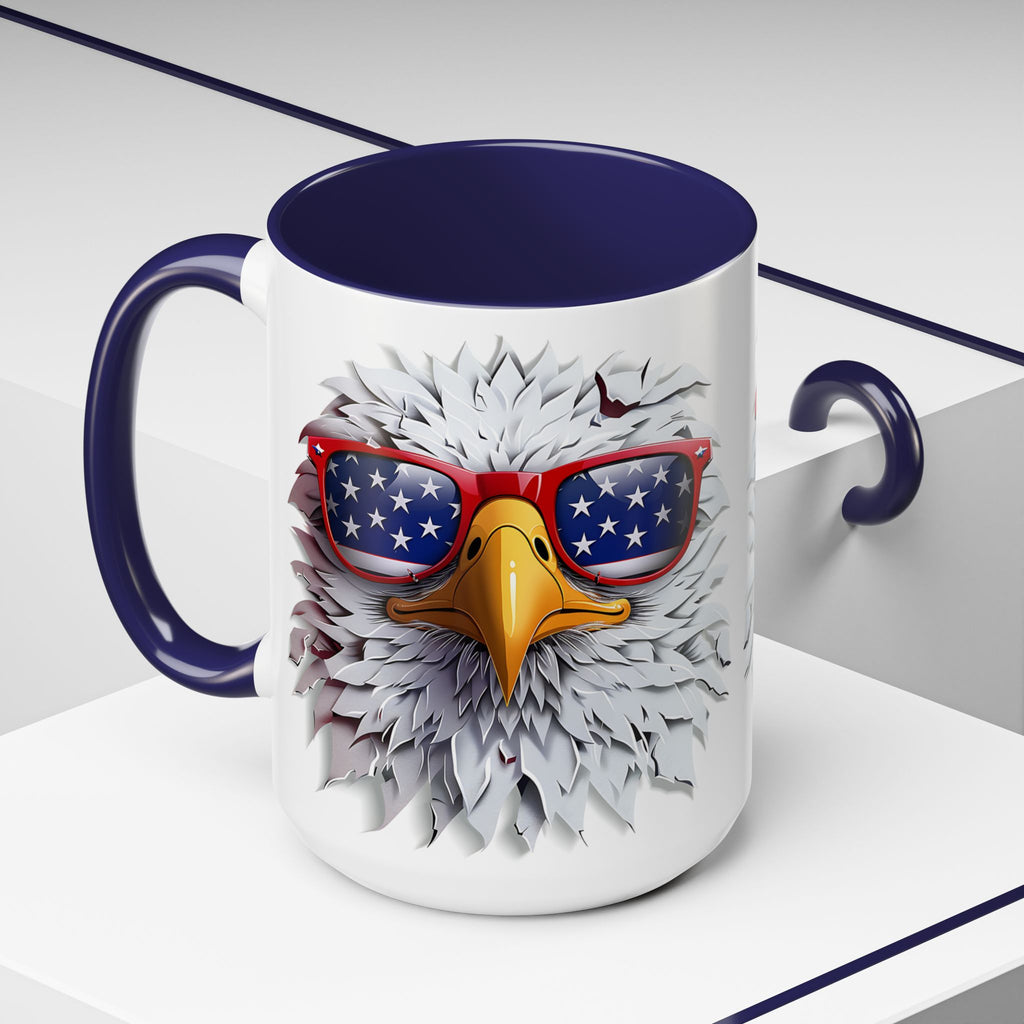 Patriotic Eagle Coffee Mug – Bold Design for Coffee Lovers