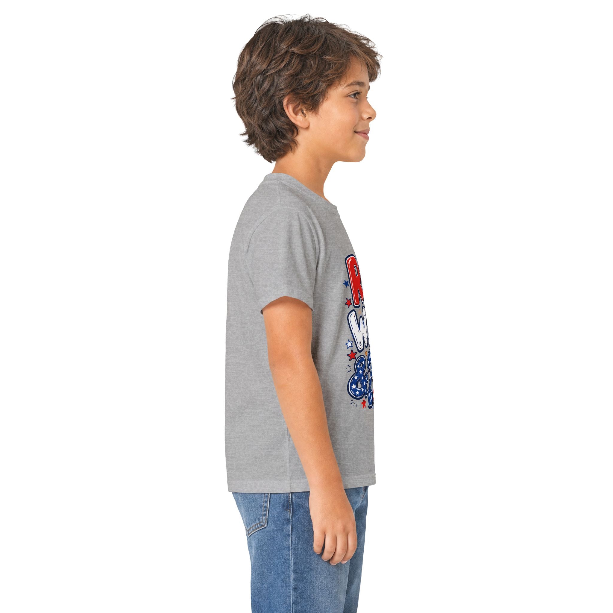 Kids Patriotic Fourth of July Shirt - Red White & 250 Tee