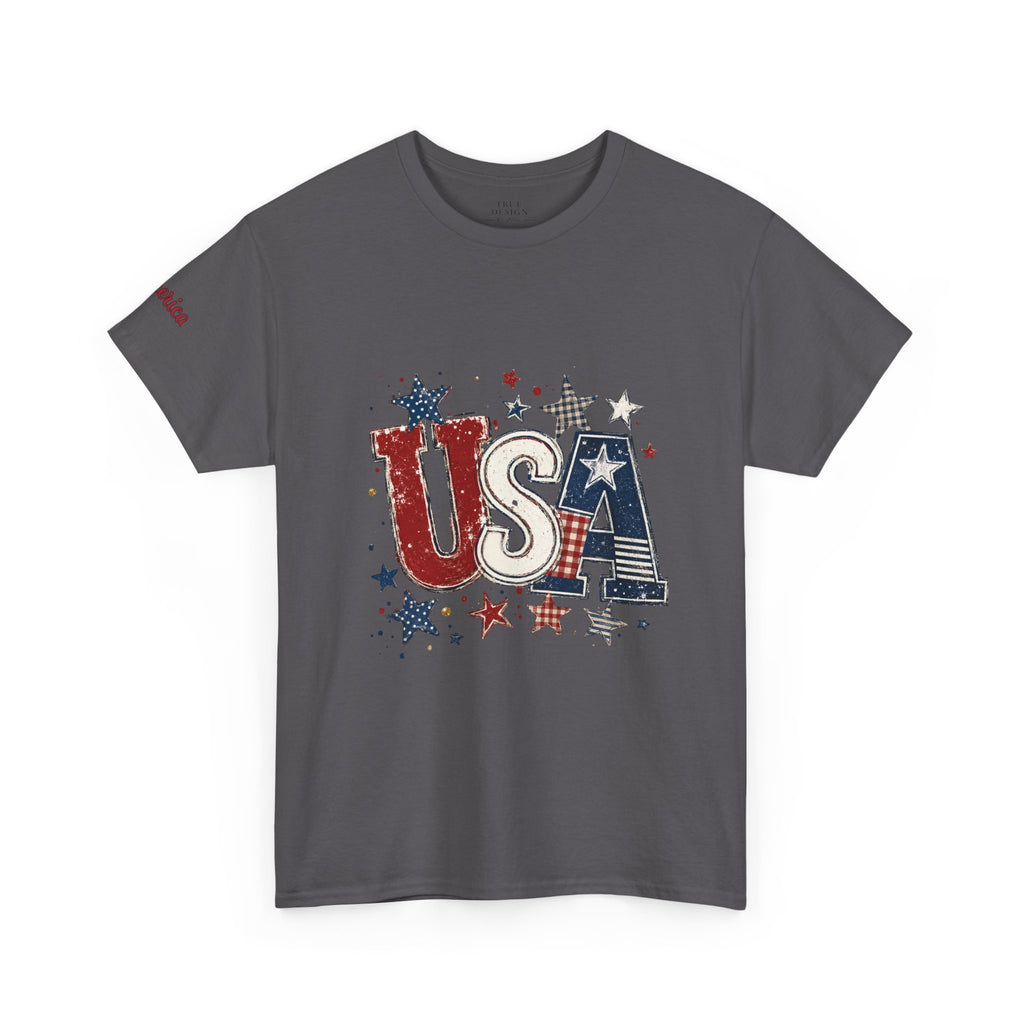 Patriotic USA Stars T-Shirt — Fourth of July American Flag Tee