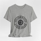 Solidarity Over Pride sunflower logo Tee | People Over Profit values-led apparel