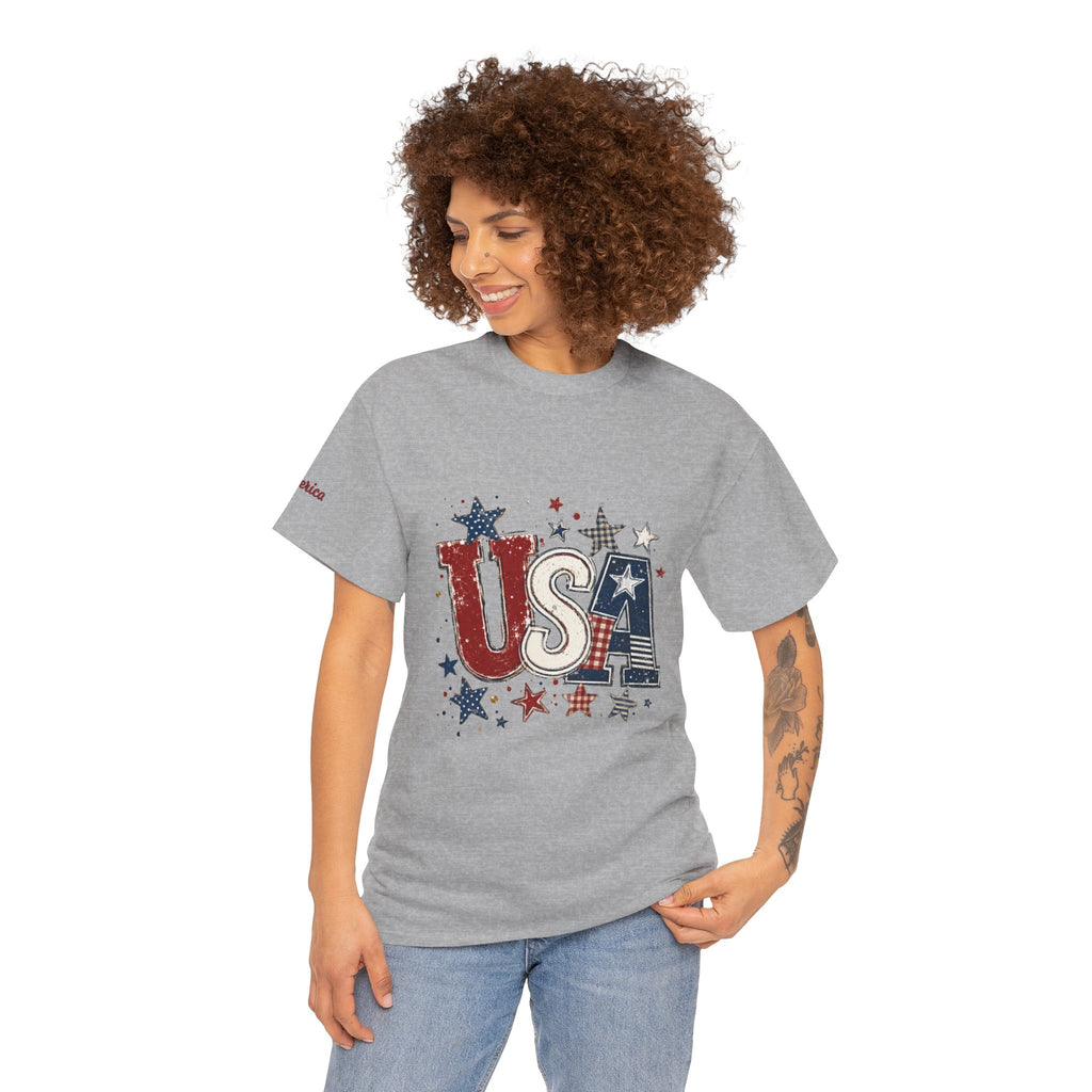 Patriotic USA Stars T-Shirt — Fourth of July American Flag Tee