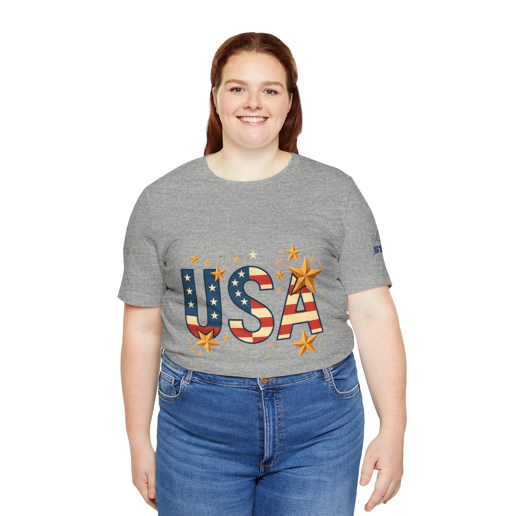 USA Flag Stars T-Shirt — Patriotic American Independence Day Tee