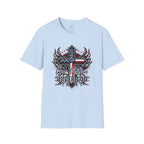 Christian Cross T-Shirt — "One Nation Under God" Patriotic Graphic Tee
