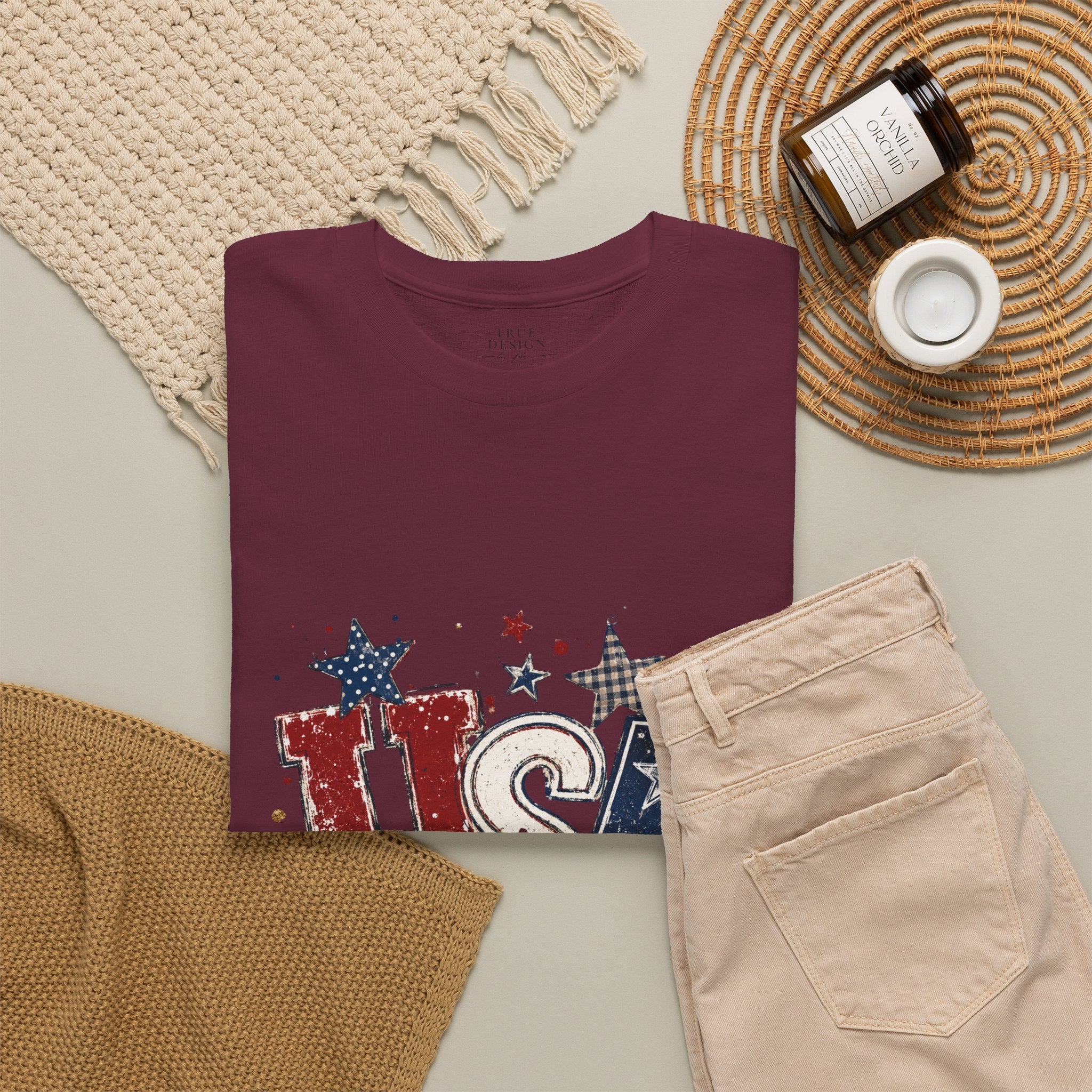 Patriotic USA Stars T-Shirt — Fourth of July American Flag Tee
