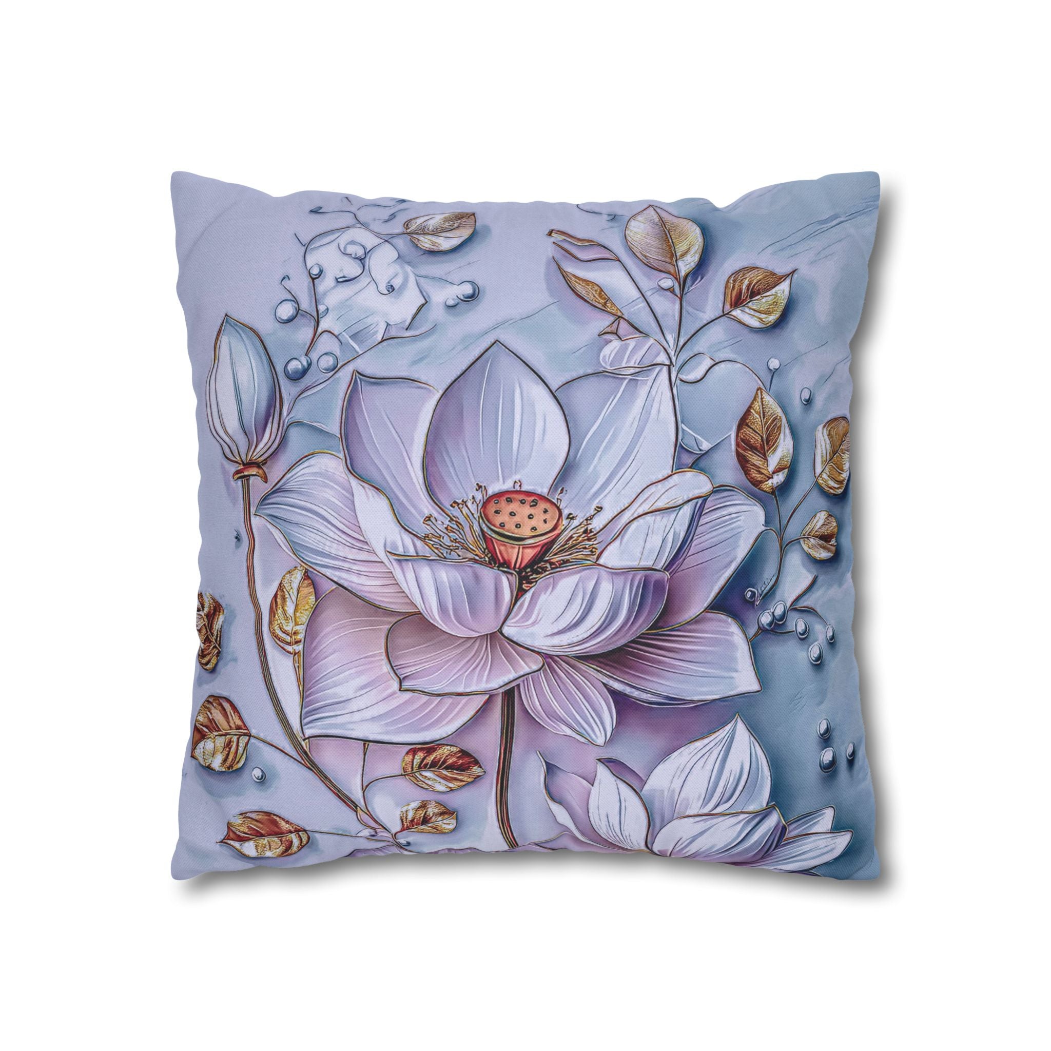 Floral 3D Decorative Pillow Cover - Nature Inspired