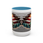 American Flag & Statue of Liberty Accent Coffee Mug – Patriotic USA Ceramic Mug
