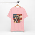 Dog's are Patriotic Too (American Flag, Funny 4th of July Shirt)