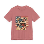 Dog's are Patriotic Too (American Flag, Funny 4th of July Shirt)