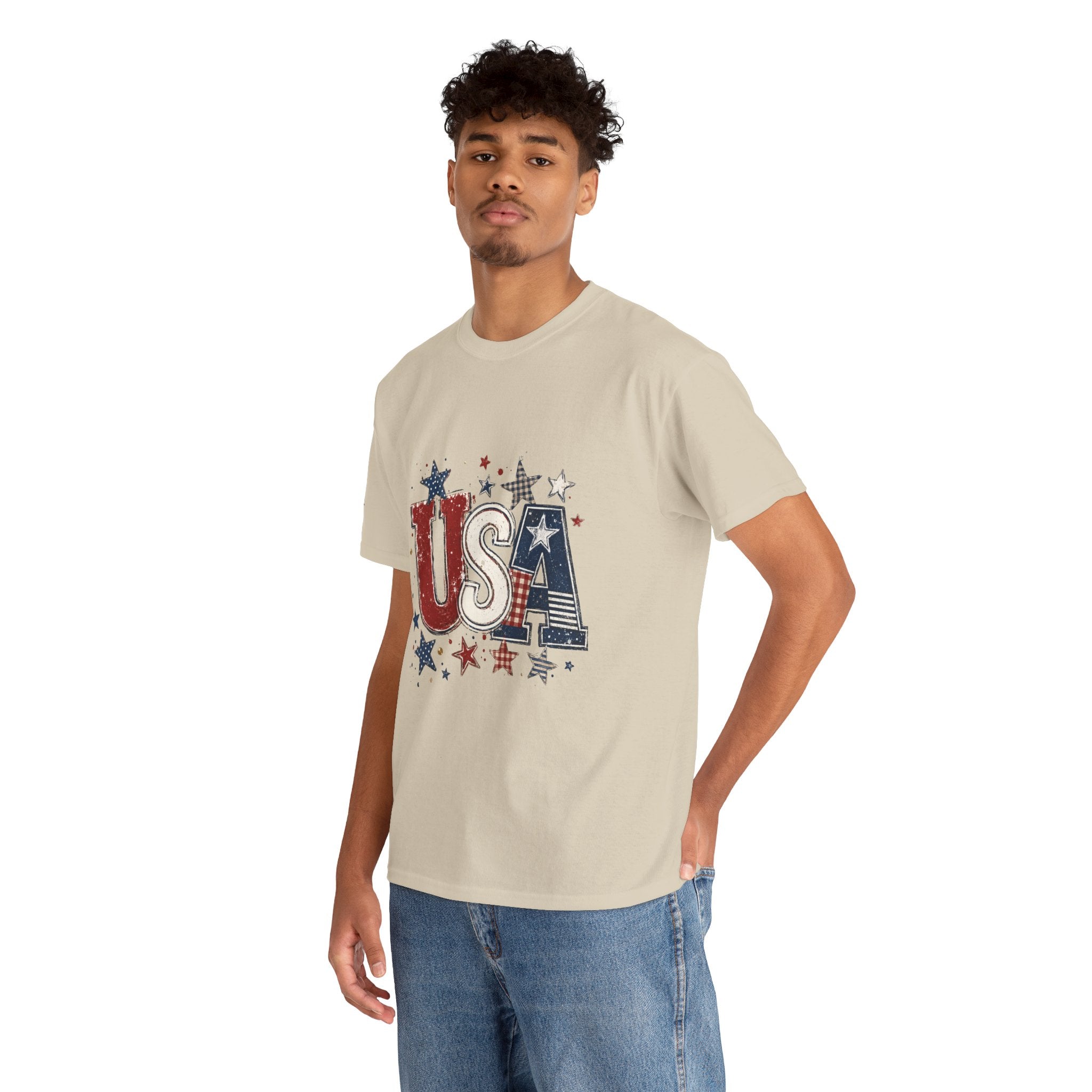 Patriotic USA Stars T-Shirt — Fourth of July American Flag Tee