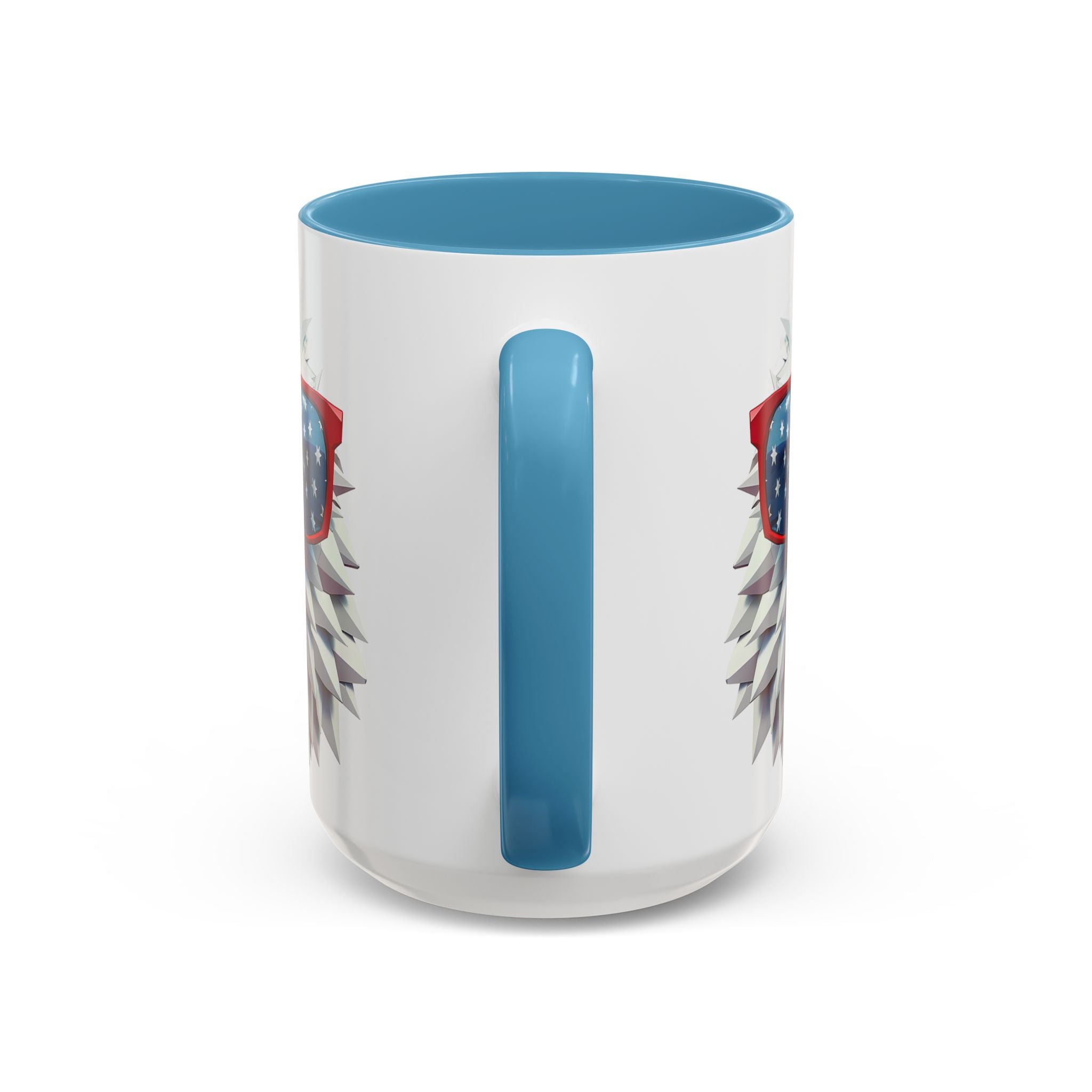 Patriotic Eagle Coffee Mug with American Flag Sunglasses