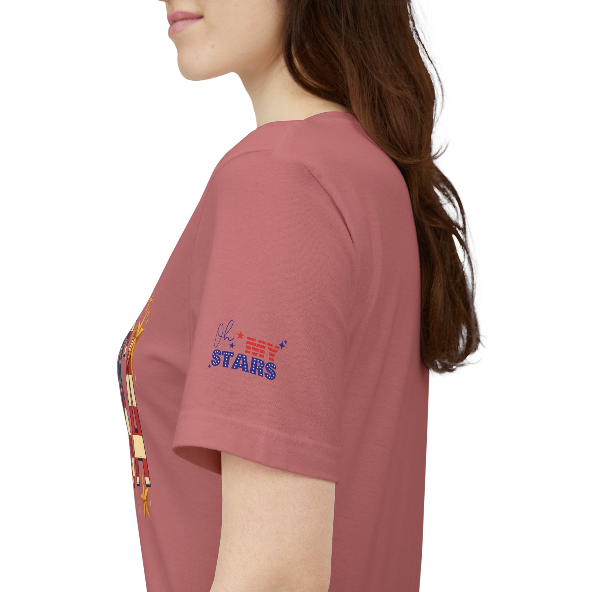 USA Flag Stars T-Shirt — Patriotic American Independence Day Tee