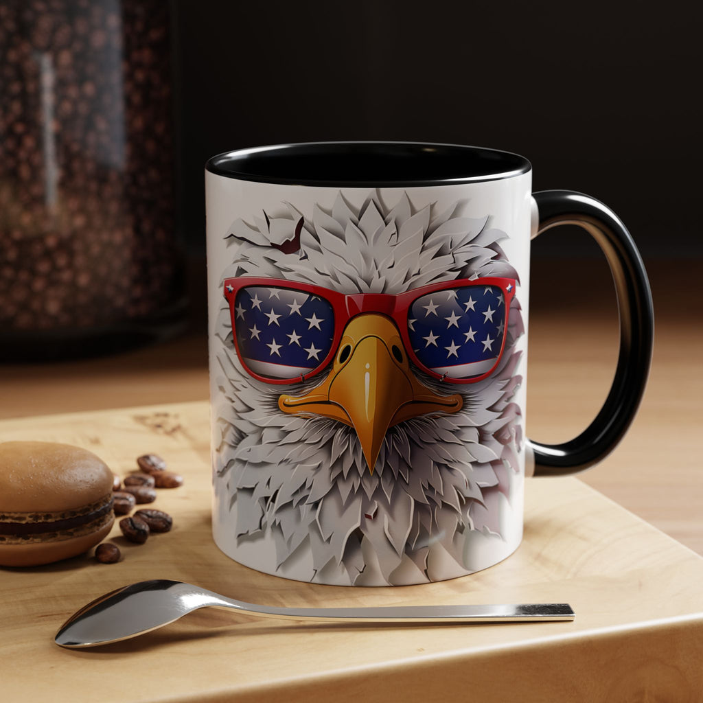 Patriotic Eagle Coffee Mug – Bold Design for Coffee Lovers