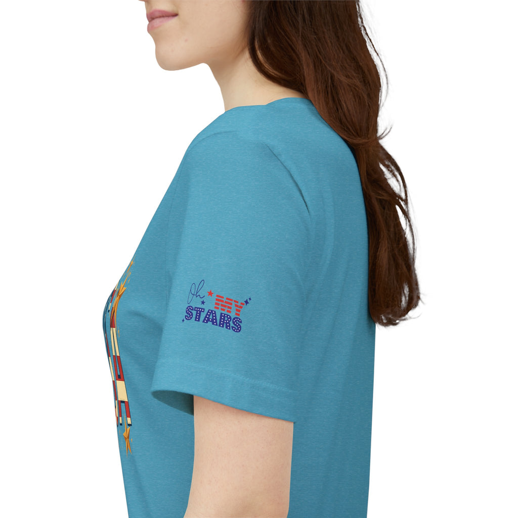 USA Flag Stars T-Shirt — Patriotic American Independence Day Tee