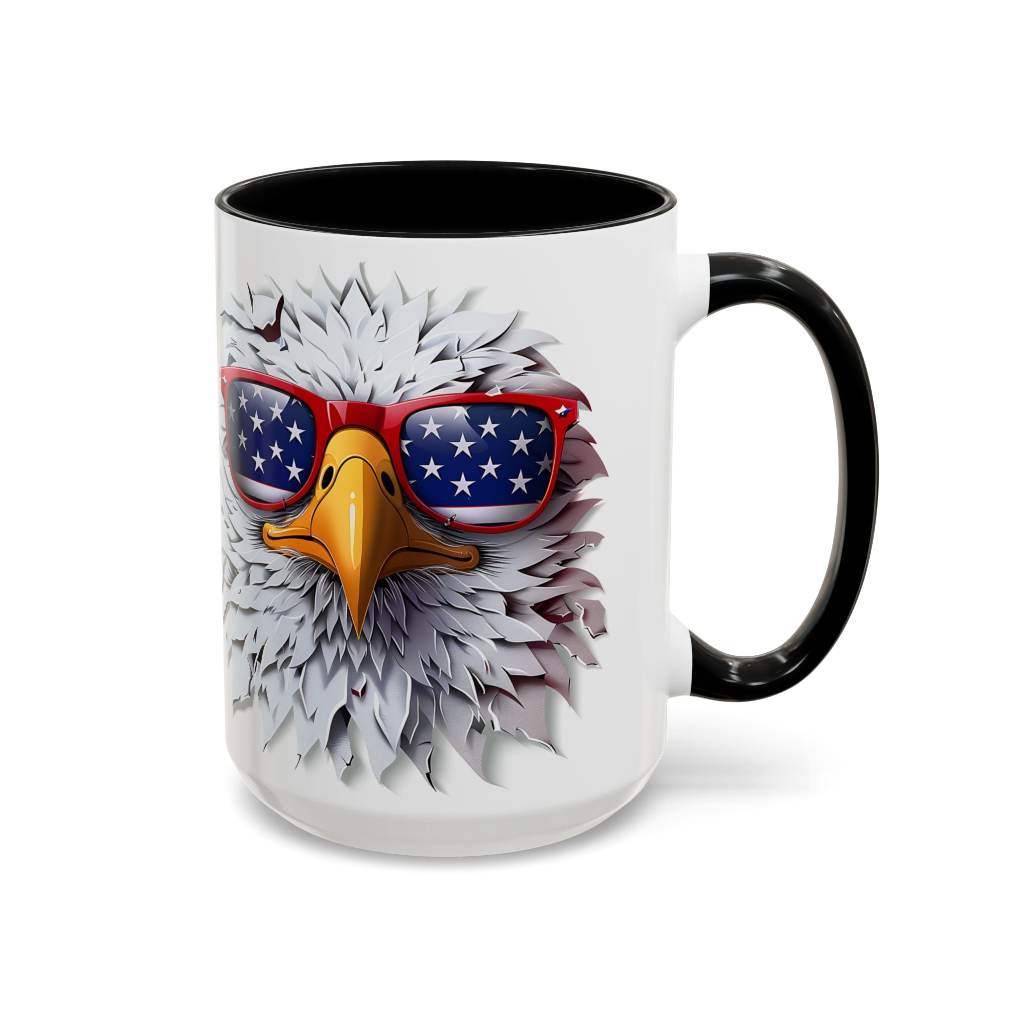 Patriotic Eagle Coffee Mug – Bold Design for Coffee Lovers