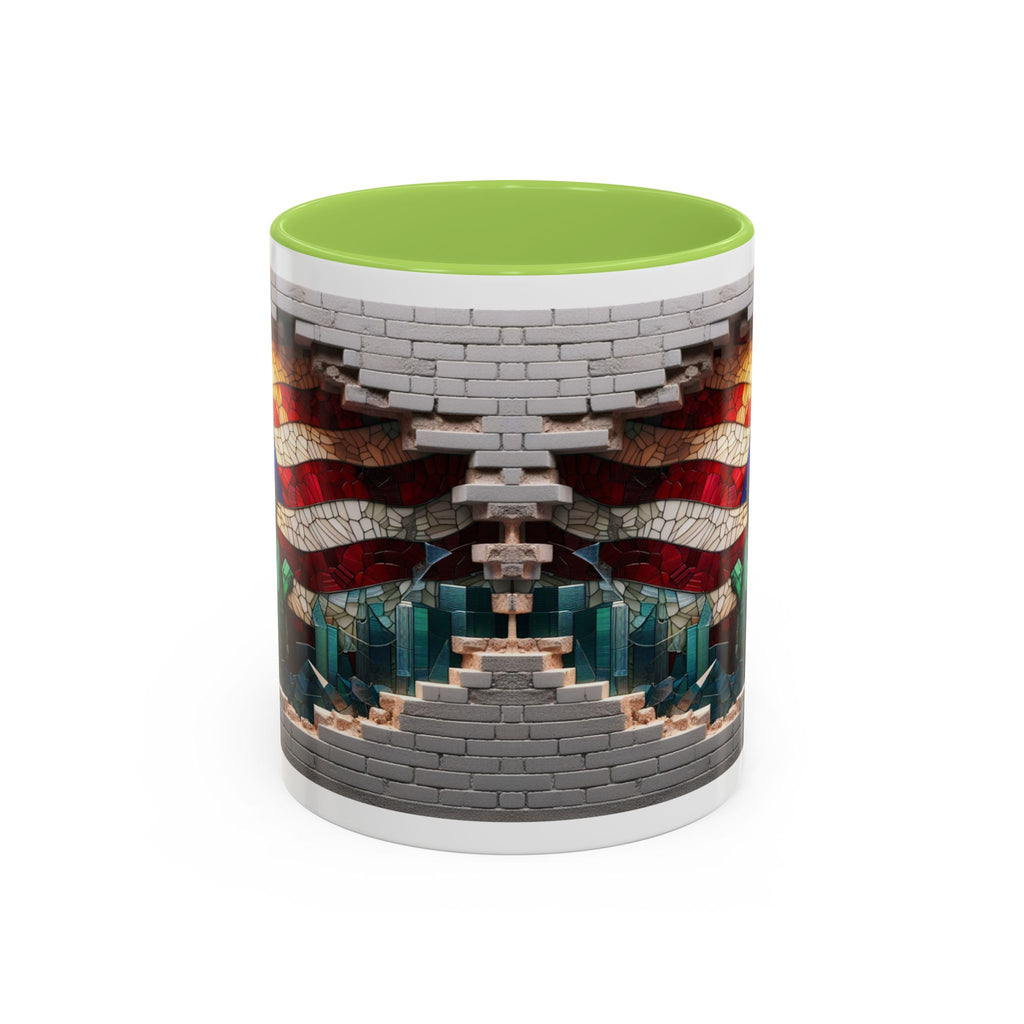 American Flag & Statue of Liberty Accent Coffee Mug – Patriotic USA Ceramic Mug