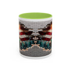 American Flag & Statue of Liberty Accent Coffee Mug – Patriotic USA Ceramic Mug