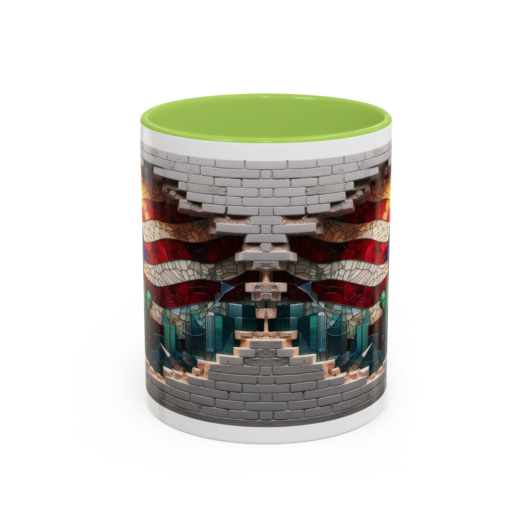 American Flag & Statue of Liberty Accent Coffee Mug – Patriotic USA Ceramic Mug