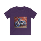 Kids Motorcycle Tee Featuring American Flag Graphic