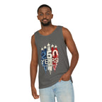 50 Years American Flag Castle Tank Top for Celebratory Wear