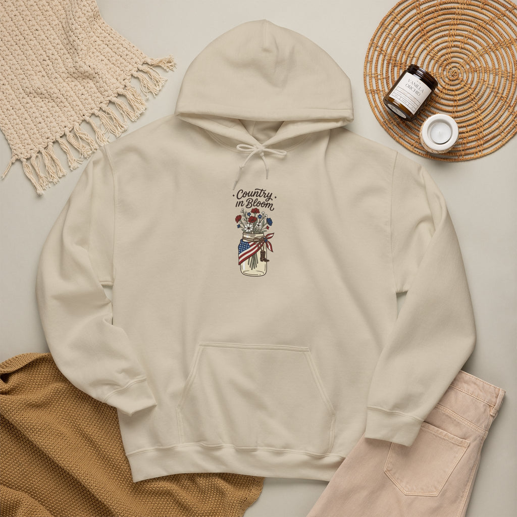 Country in Bloom hoodie | Coastal Cowgirl western chic jar floral design