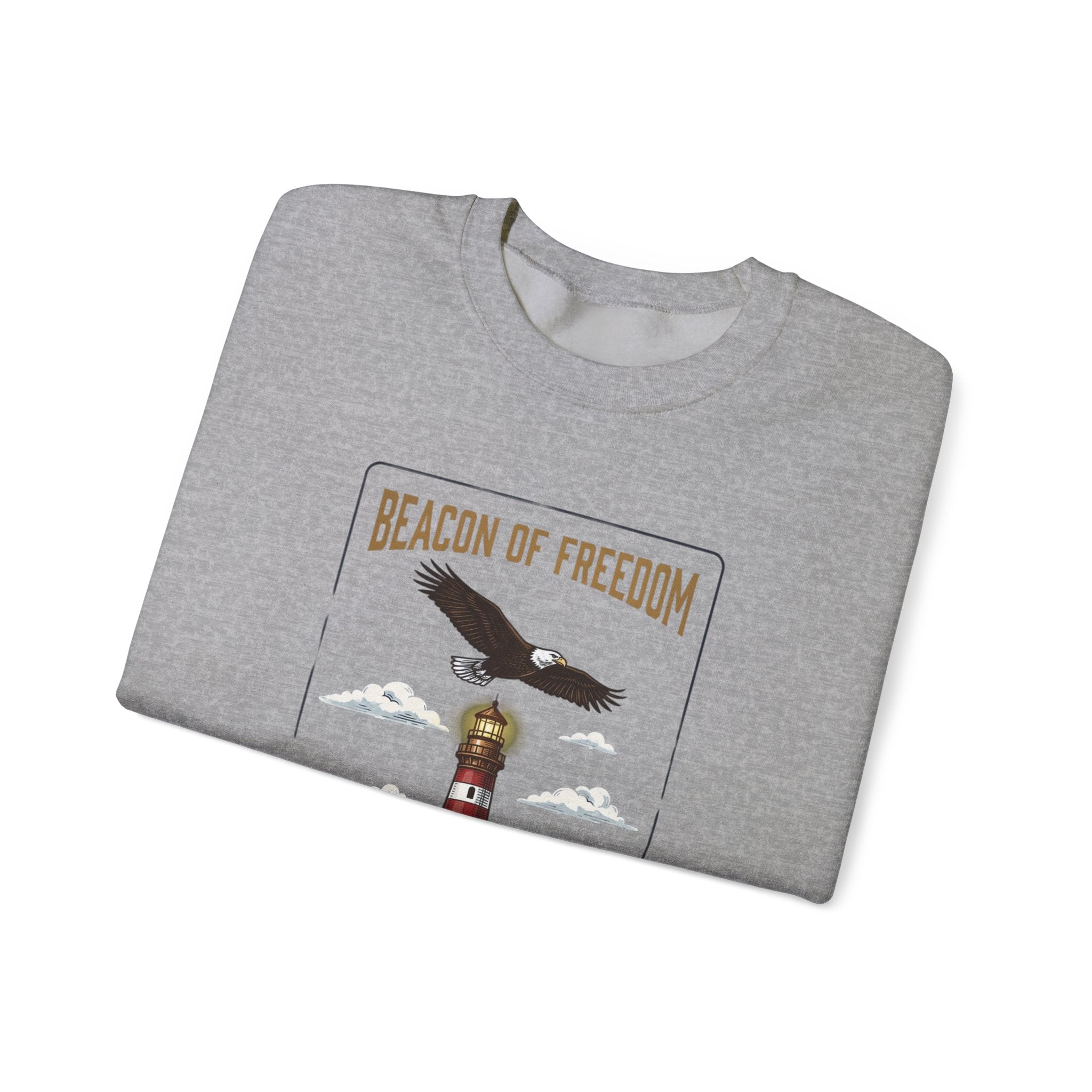 Beacon of Freedom Lighthouse Sweatshirt | 250th 4th of July Patriotic Milestone